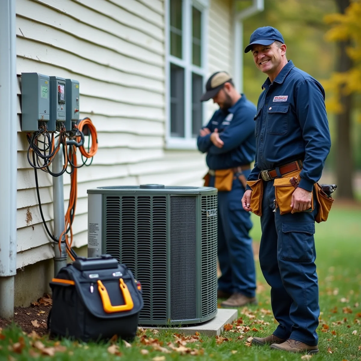 HVAC repair and diagnostic equipment prepared for service call in Bel Air MD